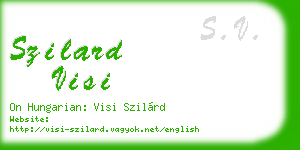 szilard visi business card