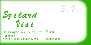 szilard visi business card